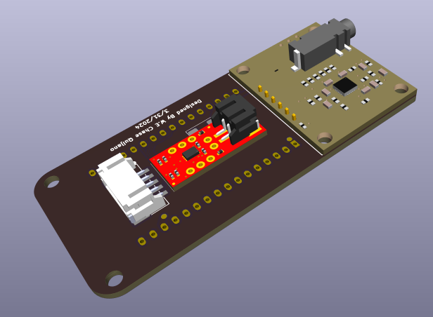 Berta Medical final wearable PCB, 3D render