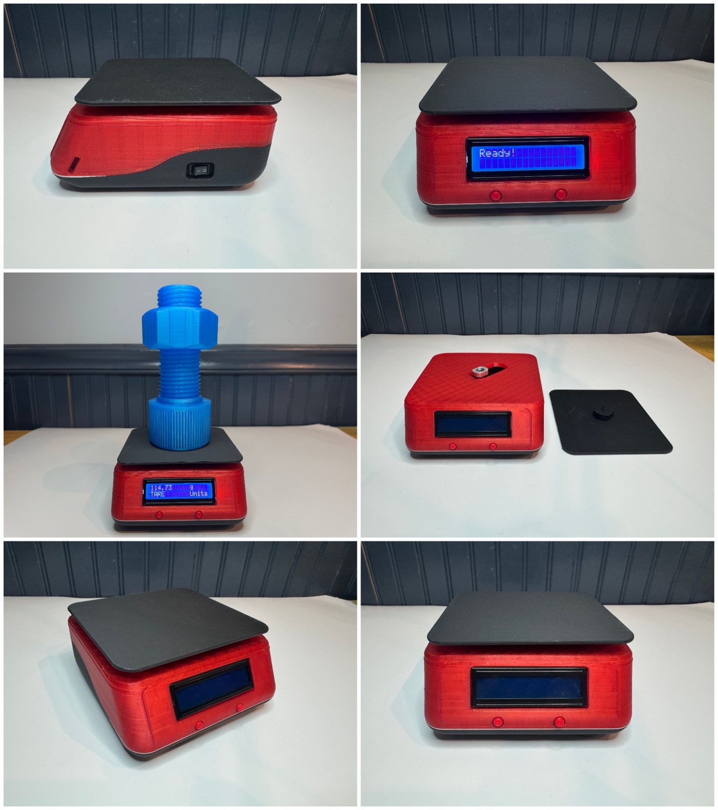 Custom digital scale, completed prototype